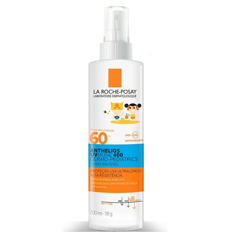 protetor solar infantil la roche-posay anthelios uvmune 400 spray fps60 200ml