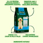 ração para cães filhotes billy dog leite 15gk (mp)