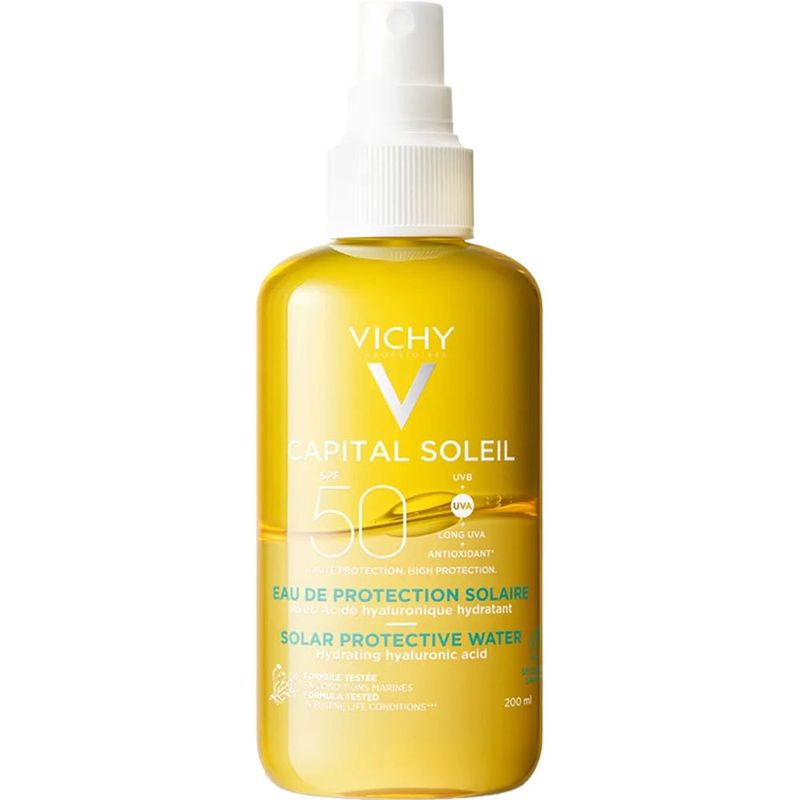 água solar protetora corporal spray vichy fps50 200ml