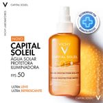 água solar protetora iluminadora corporal vichy fps50 200ml