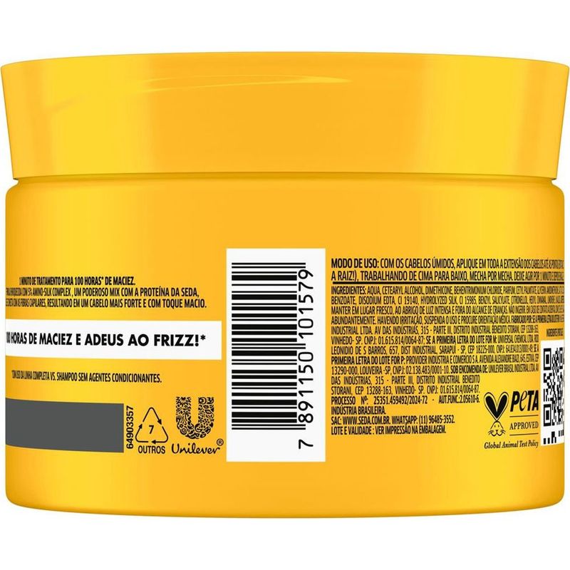 máscara de tratamento seda toque de seda 300g