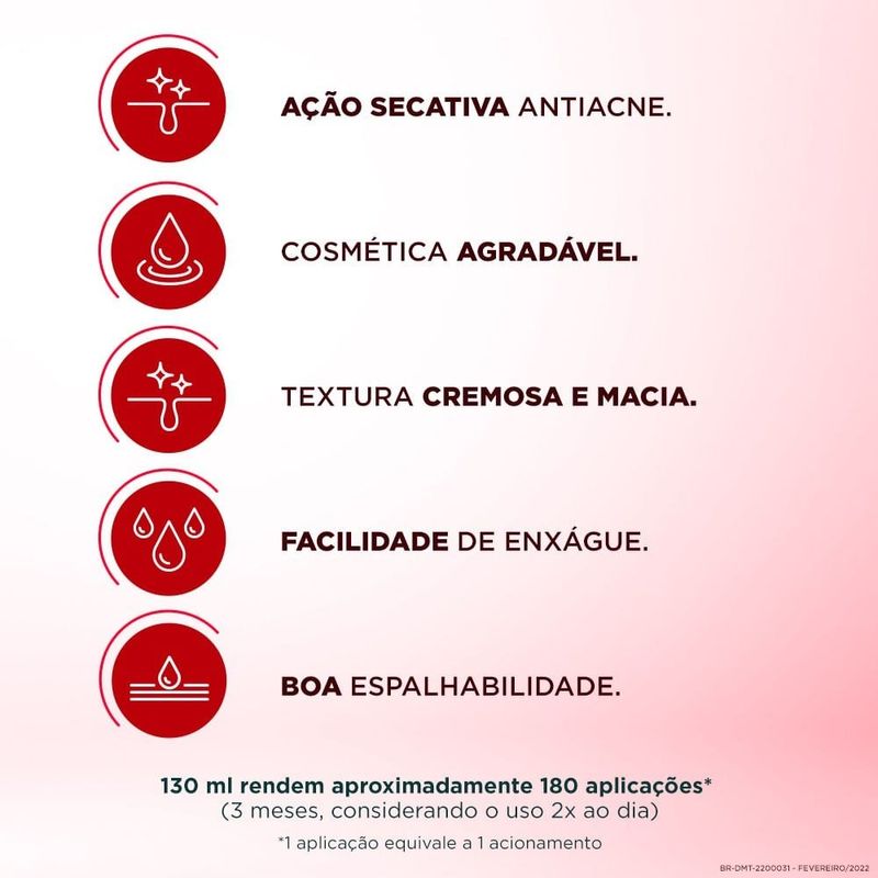 sabonete em espuma facial dermotivin salix 130ml