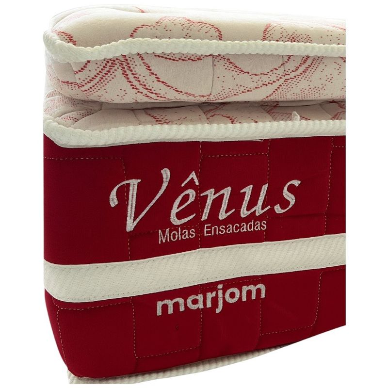 Colchão Queen Venus Molas Ensacadas Pillow Touch Vermelho