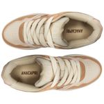 tênis casual feminino n° 34 anacapri sofi branco e marrom c3072500020007u34 (mp)