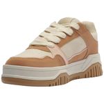 tênis casual feminino n° 34 anacapri sofi branco e marrom c3072500020007u34 (mp)