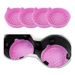 porta-copo antiderrapante 4 peças singaro rosa a-mbi