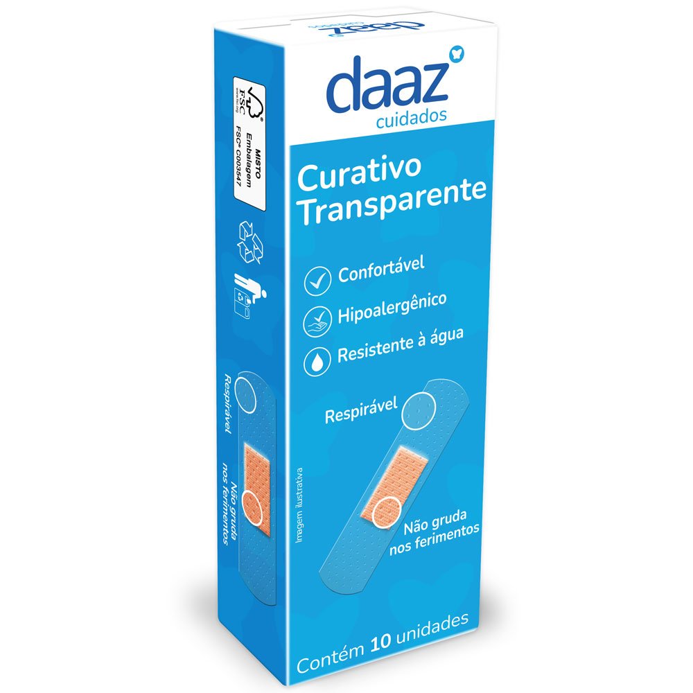 Curativo Transparente Daaz 10 Unidades