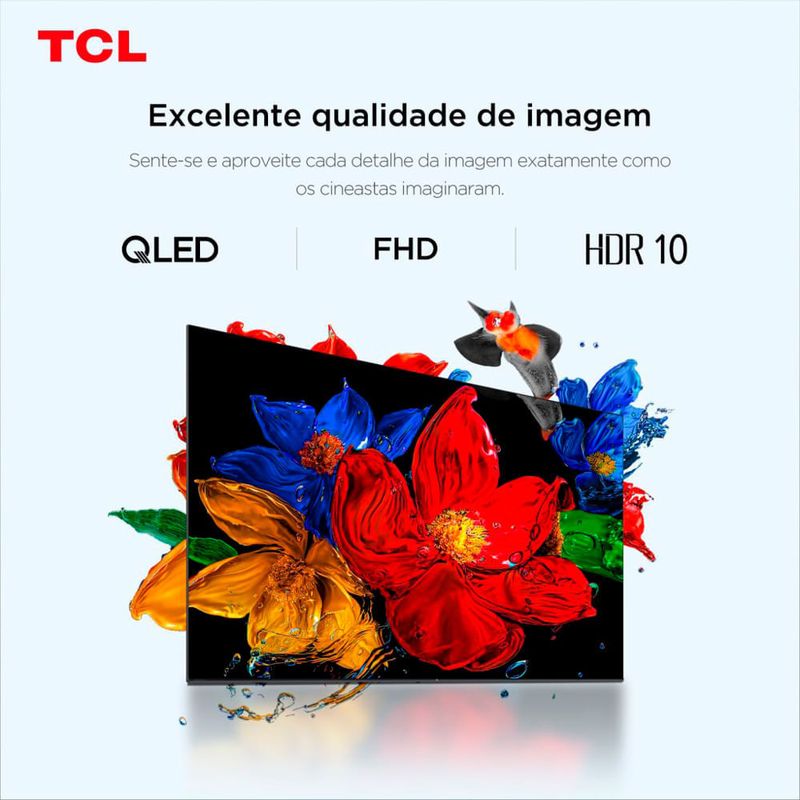 smart tv qled 43" tcl fhd 43s5k