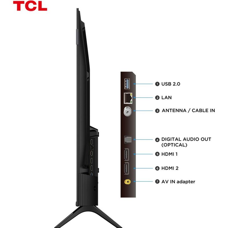 smart tv 32" tcl qled google tv 32s5k