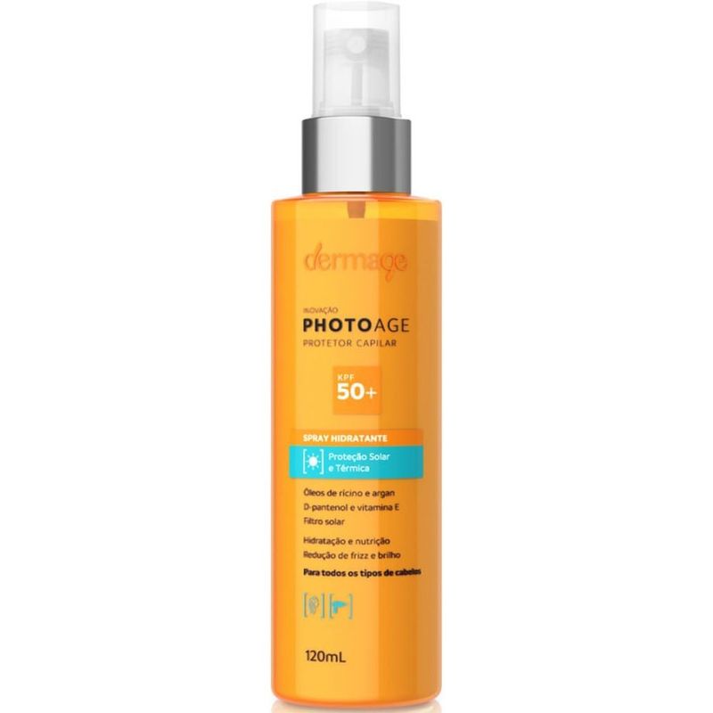 protetor capilar dermage photoage kpf50+ spray 120ml