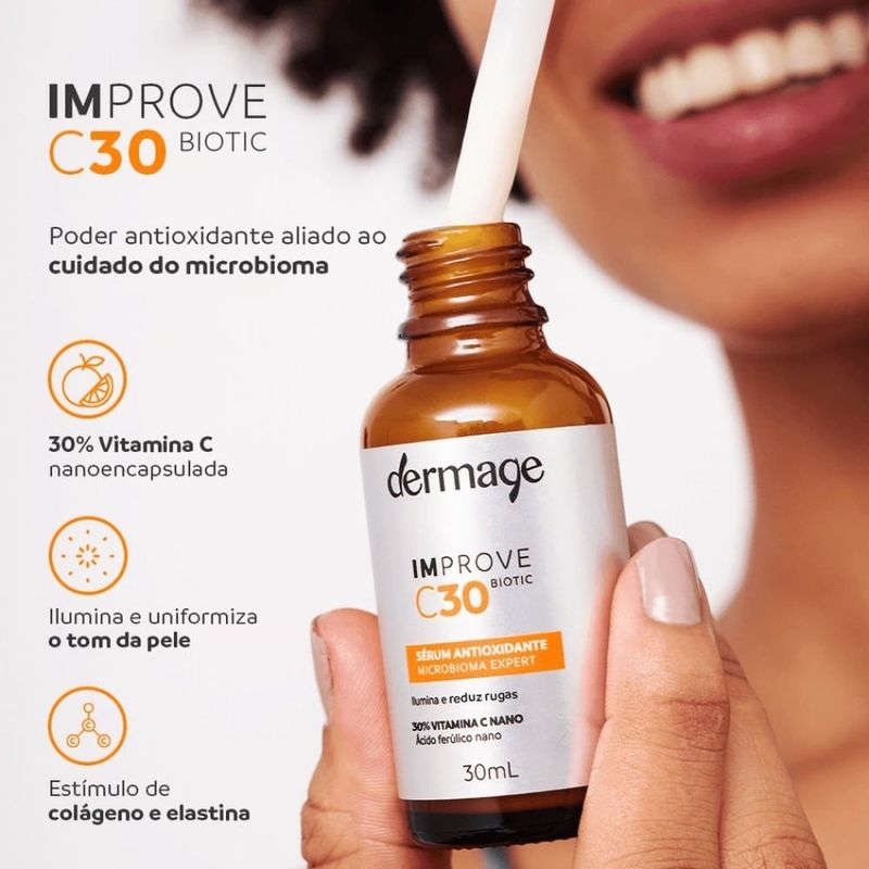 sérum antioxidante dermage improve c30 biotic 15ml
