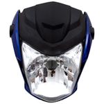 farol completo wester moto fan 160 2022 azul (mp)