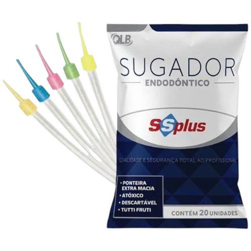sugador endodôntico descartável ssplus 20 unidades (mp)