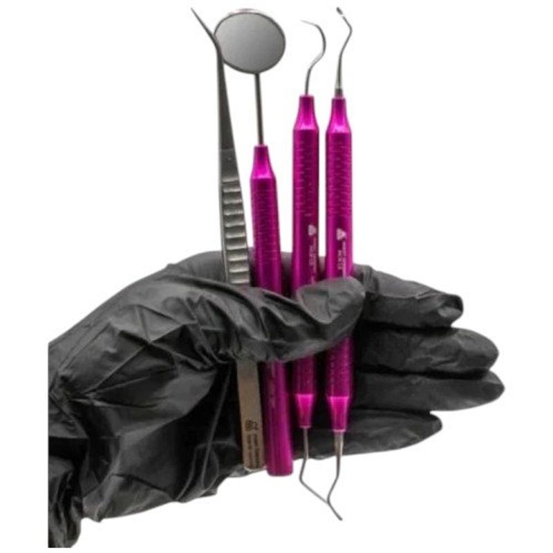 kit clínico 6b 4 peças rosa (mp)
