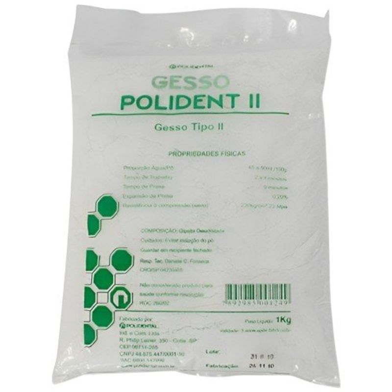 gesso comum polidental 1kg (mp)