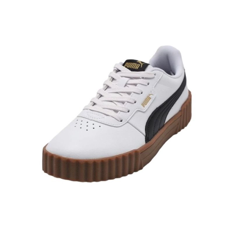 tênis feminino n°37 puma carina 3.0 bdp branco e preto (mp)