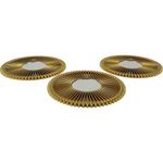 conjunto com 3 espelhos decorativos concepts life dourado 531-72791