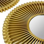 conjunto com 3 espelhos decorativos concepts life dourado 531-72791