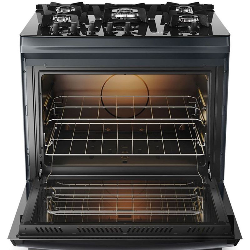 fogão 5 bocas dako supreme timer glass com painel touch gás 300001821