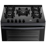 fogão 5 bocas dako supreme timer glass com painel touch gás 300001821