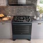 fogão 5 bocas dako supreme timer glass com painel touch gás 300001821