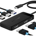 estação de acoplamento lemorele 6x1 100w preto a-bii