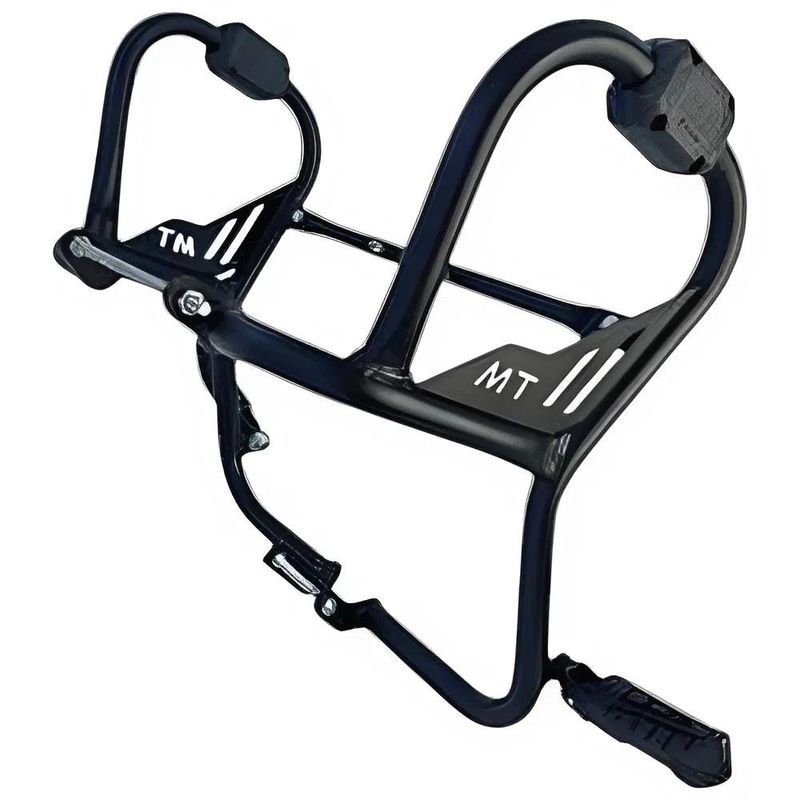 protetor de carenagem mt crosser 150 2025 ferro preto fosco com pedal (mp)