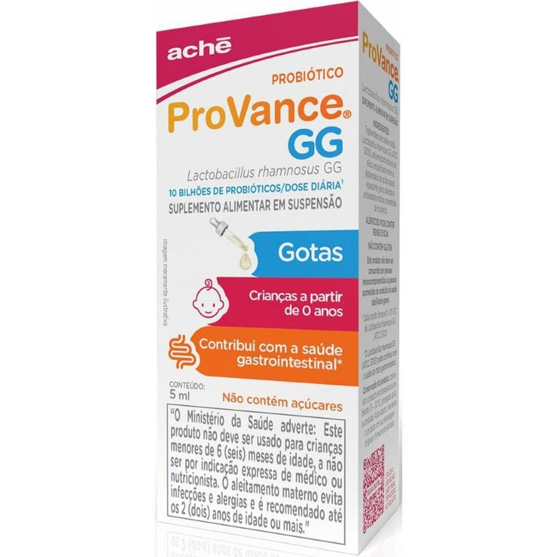 provance gg 10 bilhões de probióticos 5ml suspensão gotas aché