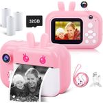câmera infantil minibear rosa selfie 40mp 32gb a-bi
