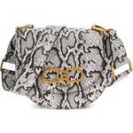 bolsa guess com alça transversal branco e preto a-bi