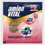 amino vital gold 400mg drinkmix sabor fruta vermelha sachê 6g