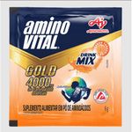 amino vital gold 400mg drinkmix sabor tangerina sachê 6g