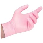 luva nitrílica talge tamanho p rosa (mp)