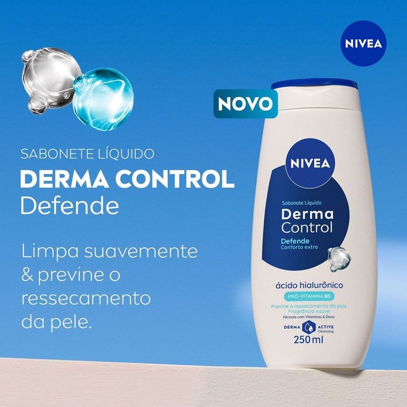sabonete líquido nivea derma control defende 250ml