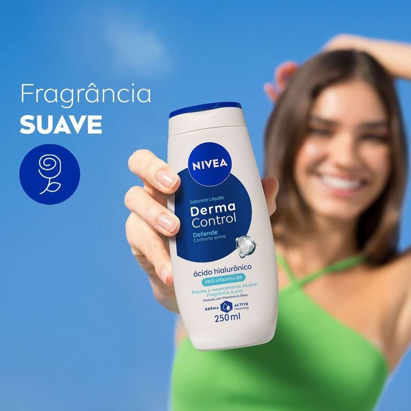 sabonete líquido nivea derma control defende 250ml