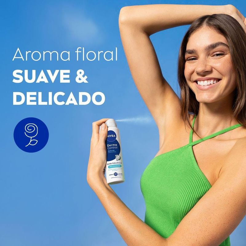 desodorante antitranspirante aerossol nivea derma control defende 72h 150ml