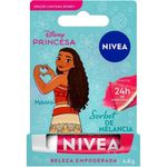 hidratante labial nivea disney princesa moana sorbet de melancia 4,8g