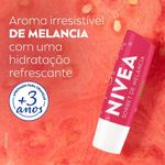 hidratante labial nivea disney princesa moana sorbet de melancia 4,8g