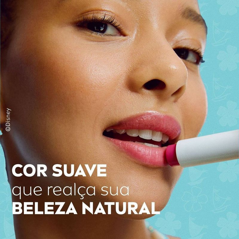 hidratante labial nivea disney princesa moana sorbet de melancia 4,8g
