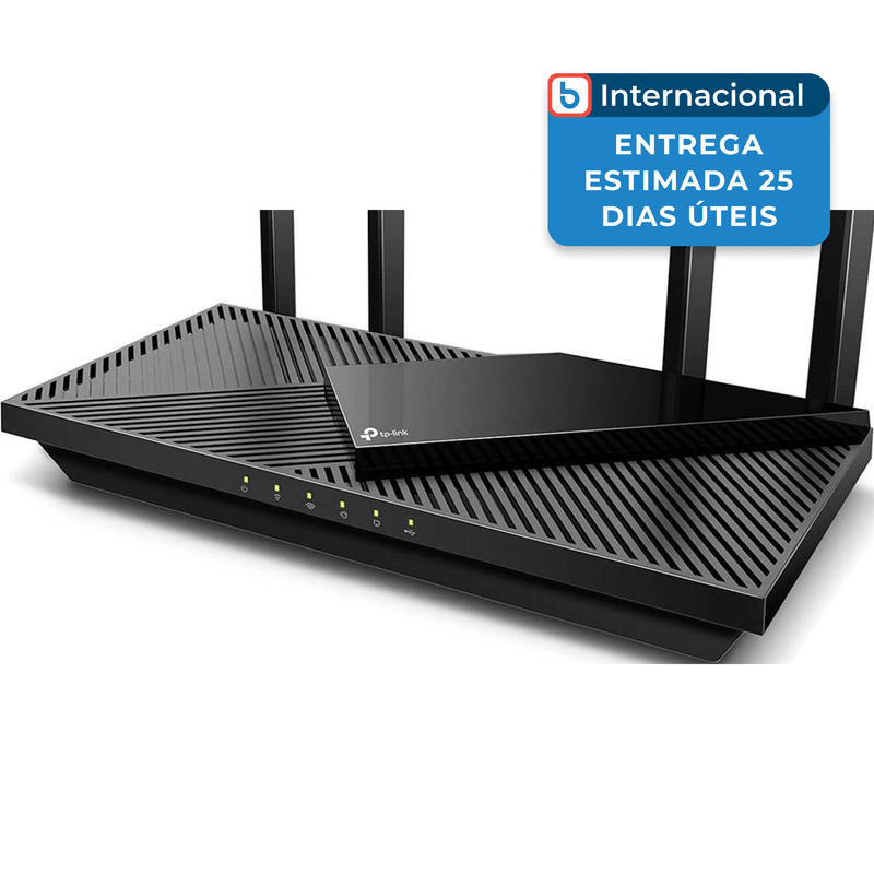 roteador tp-link archer ax3000 wi-fi 6 dual band preto a-mbi