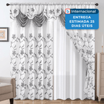 conjunto petrichor de cortinas 2 pecas 54x84 polegadas cinza a-mbi