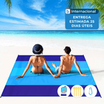 tapete impermeavel bydoll 10x9" de praia azul a-mbi