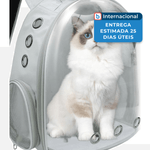 mochila para pet transporte geerduo cinza a-mbi