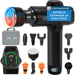 pistola massagem portatil 20 niveis musclebuddy preto a-mbi