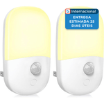 luz sensor de movimento maz-tek noturna pacote com 2 branco a-mbi