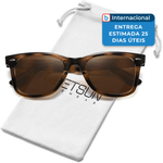 óculos de sol meetsun uv marrom a-mbi