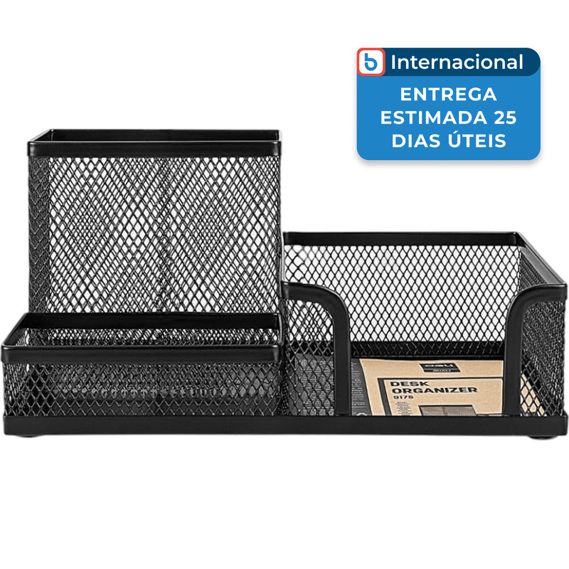 organizador de mesa deli preto a-mbi