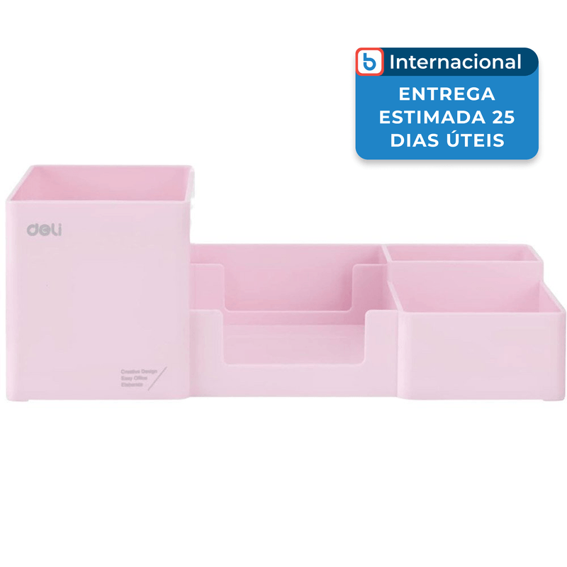 porta-lápis e caneta deli rosa a-mbi