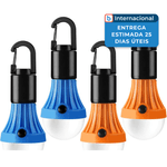 lanterna led para acampamento com 4 unidades lepro azul laranja a-mbi
