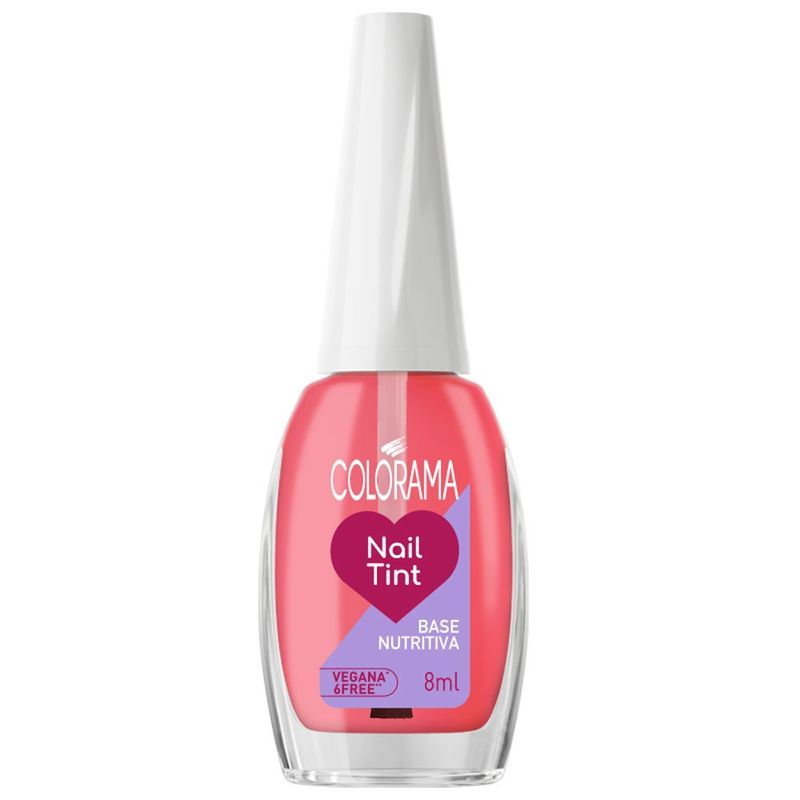 esmalte base nutritiva colorama nail tint 8ml